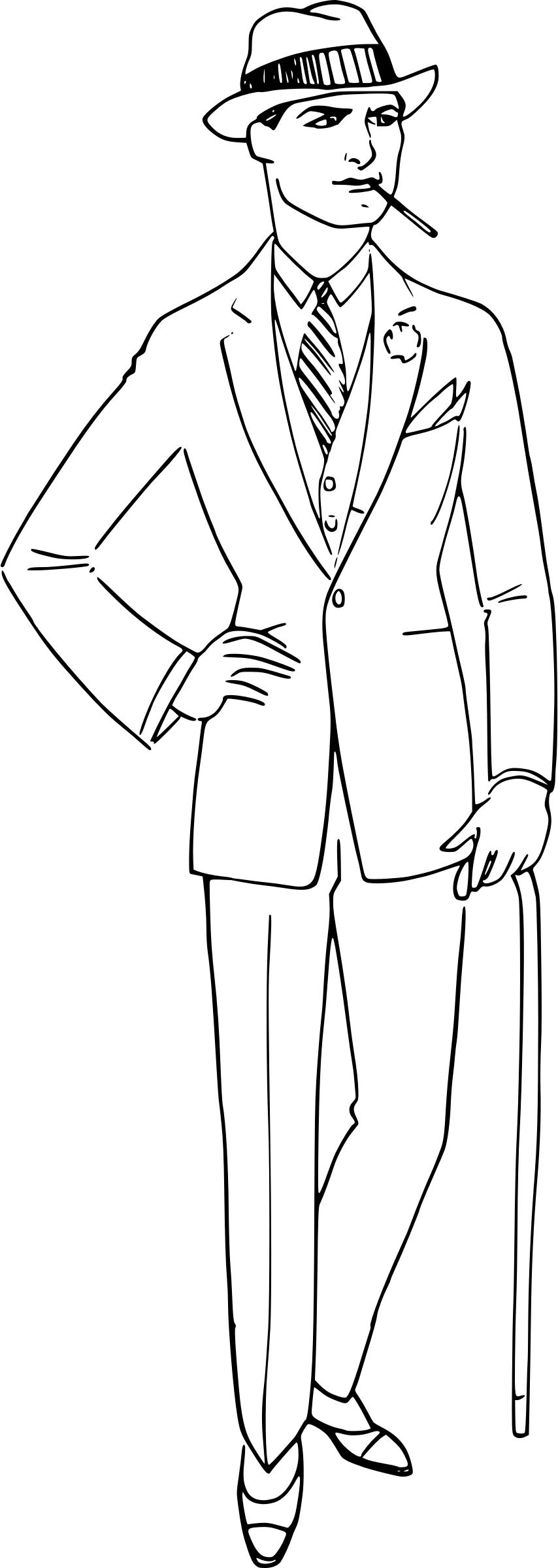 Man in a White Suit png