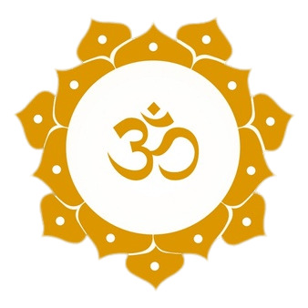 Mantra Om In Golden Lotus Flower png