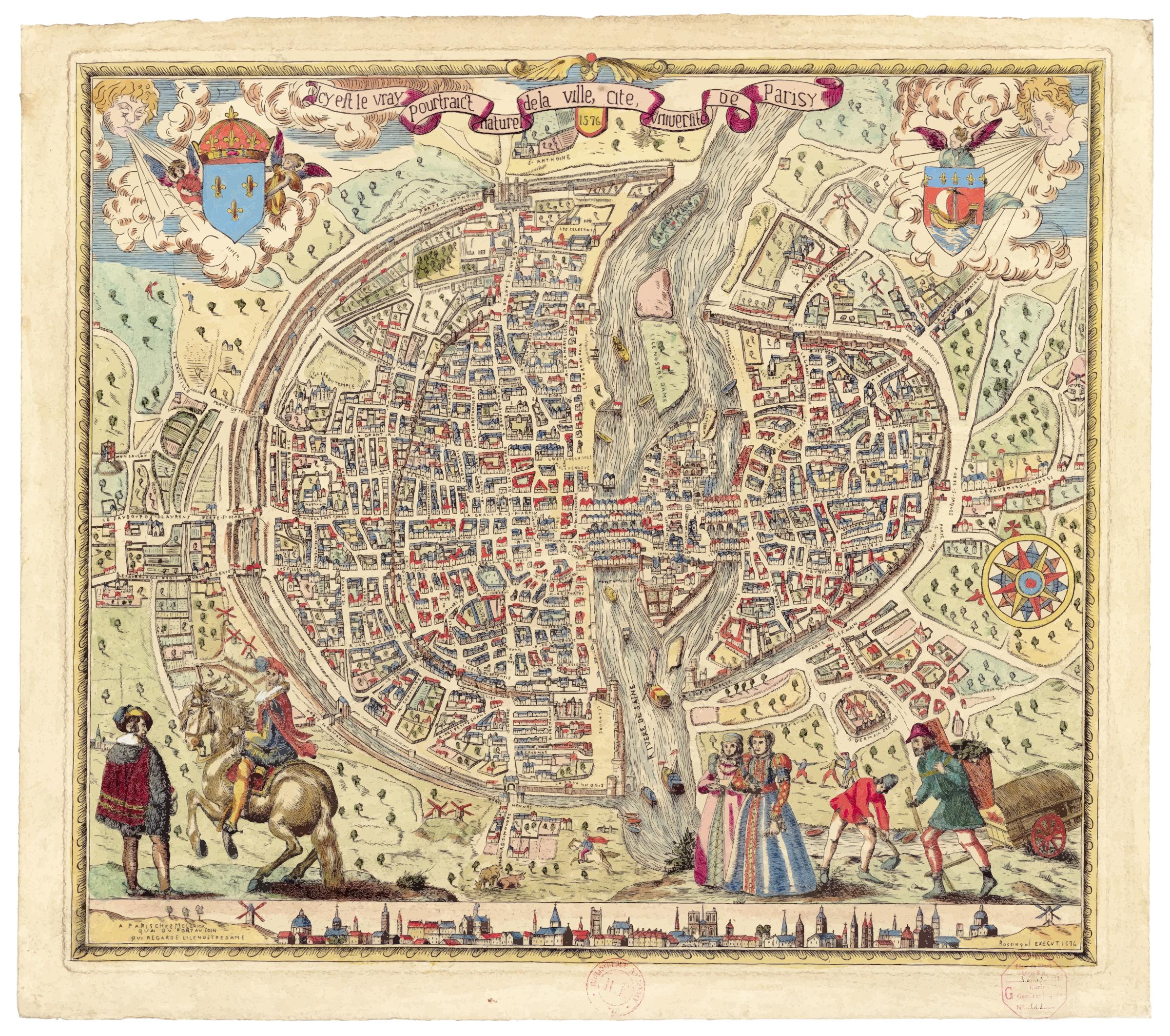 Map of Paris 1576 (Don't view in your browser, will crash) png