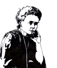 Marie Curie Illustration png icons