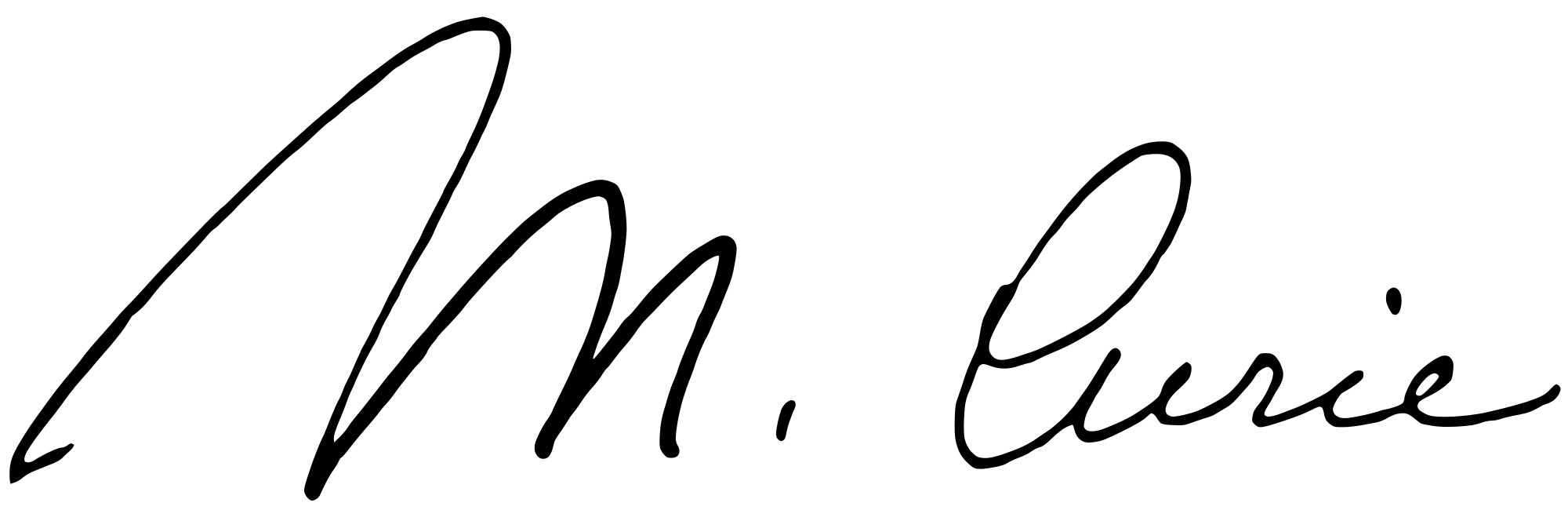 Marie Curie Signature icons