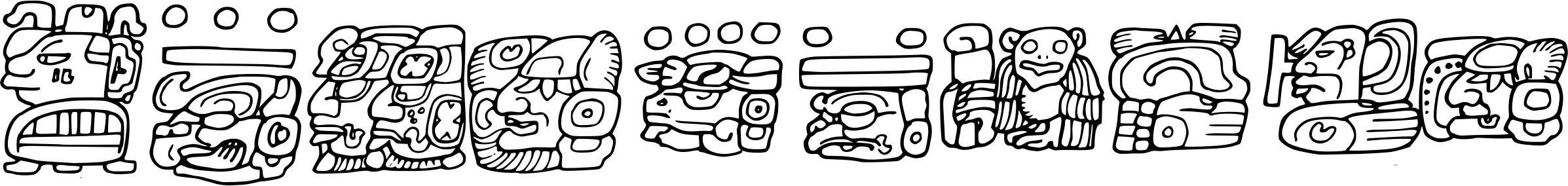 Mayan Glyphs png
