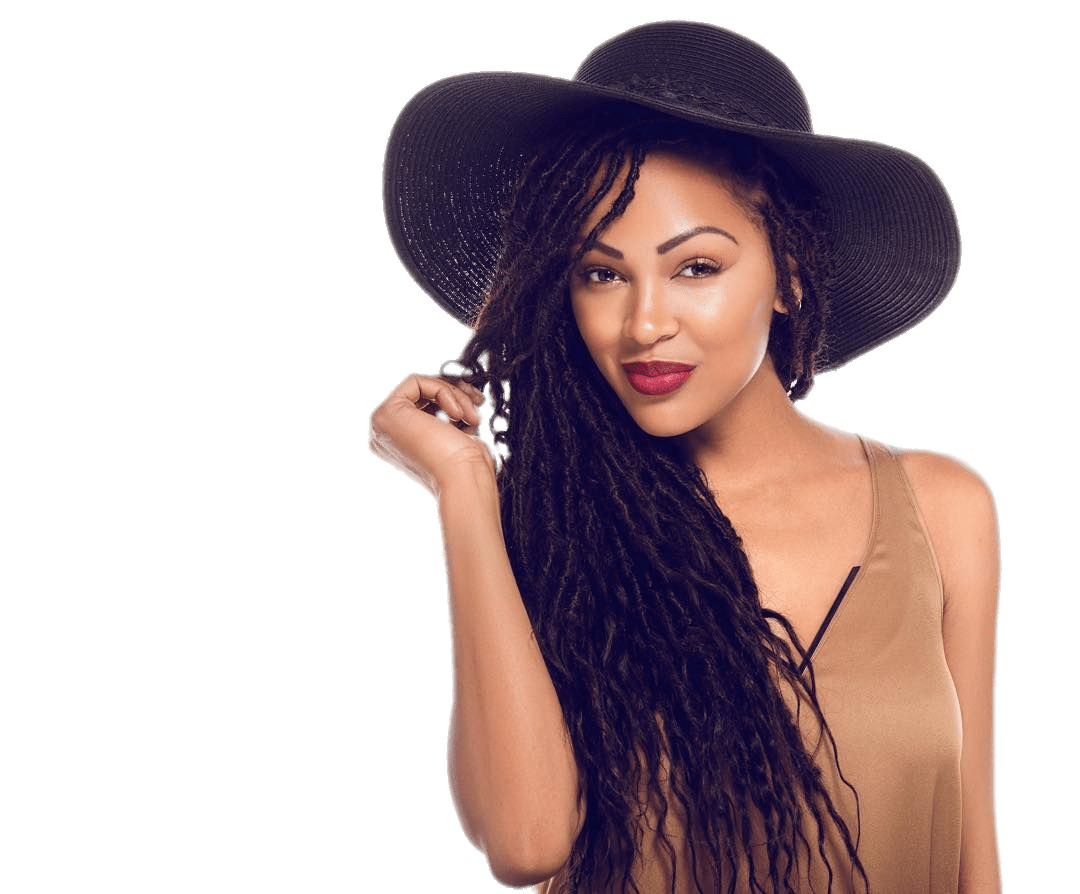 Meagan Good Black Summer Hat png icons