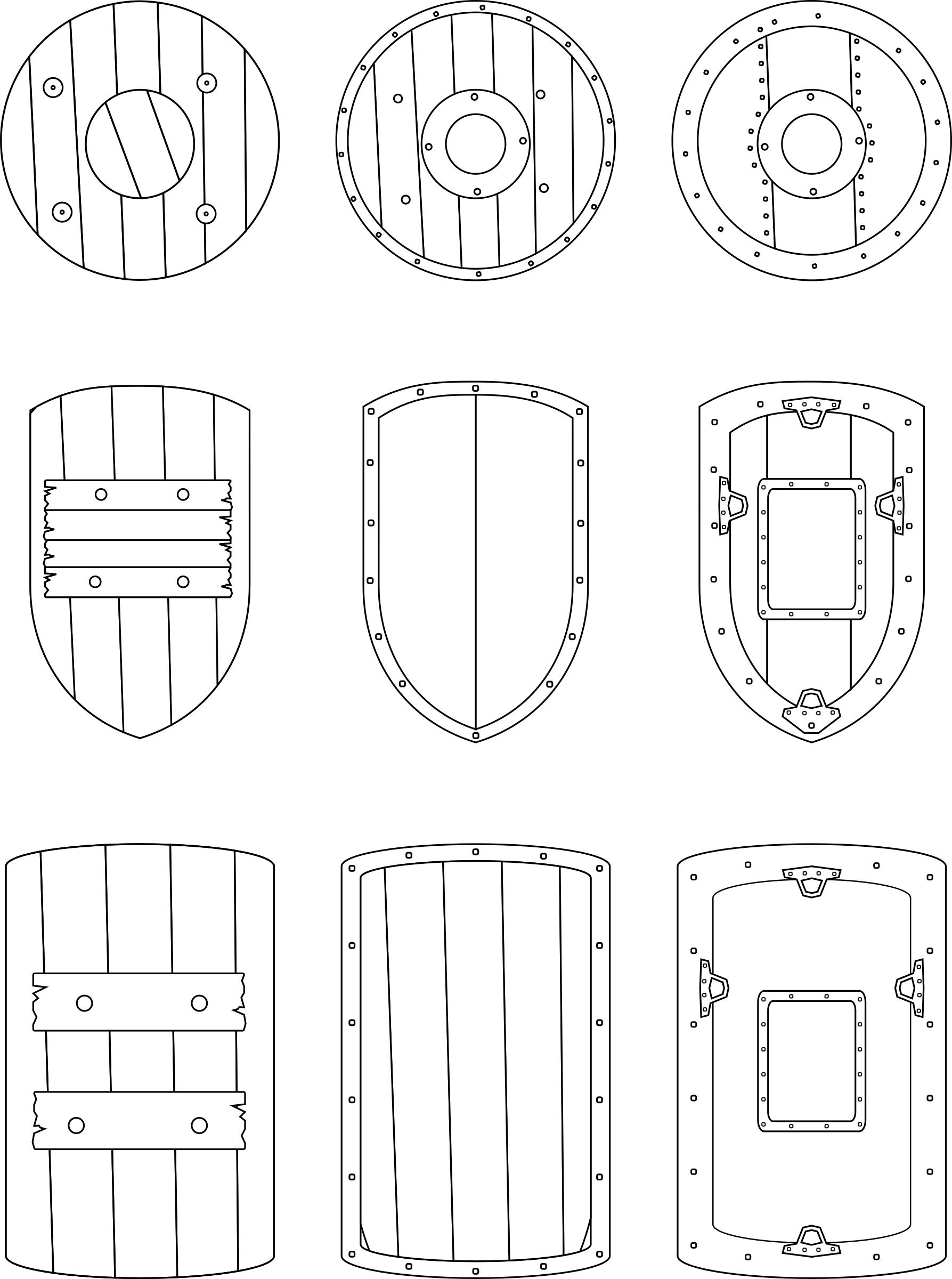 Medieval Shields png