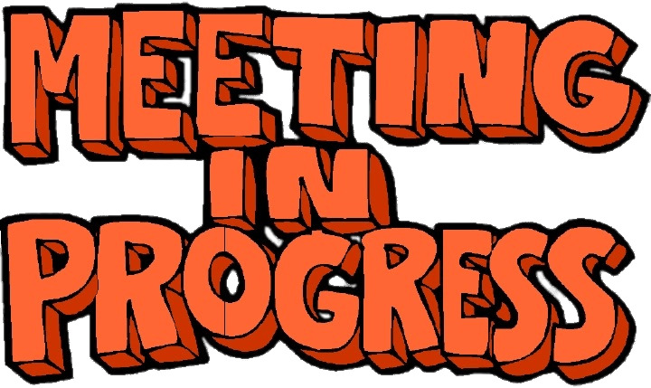 Meeting In Progress Letters png icons