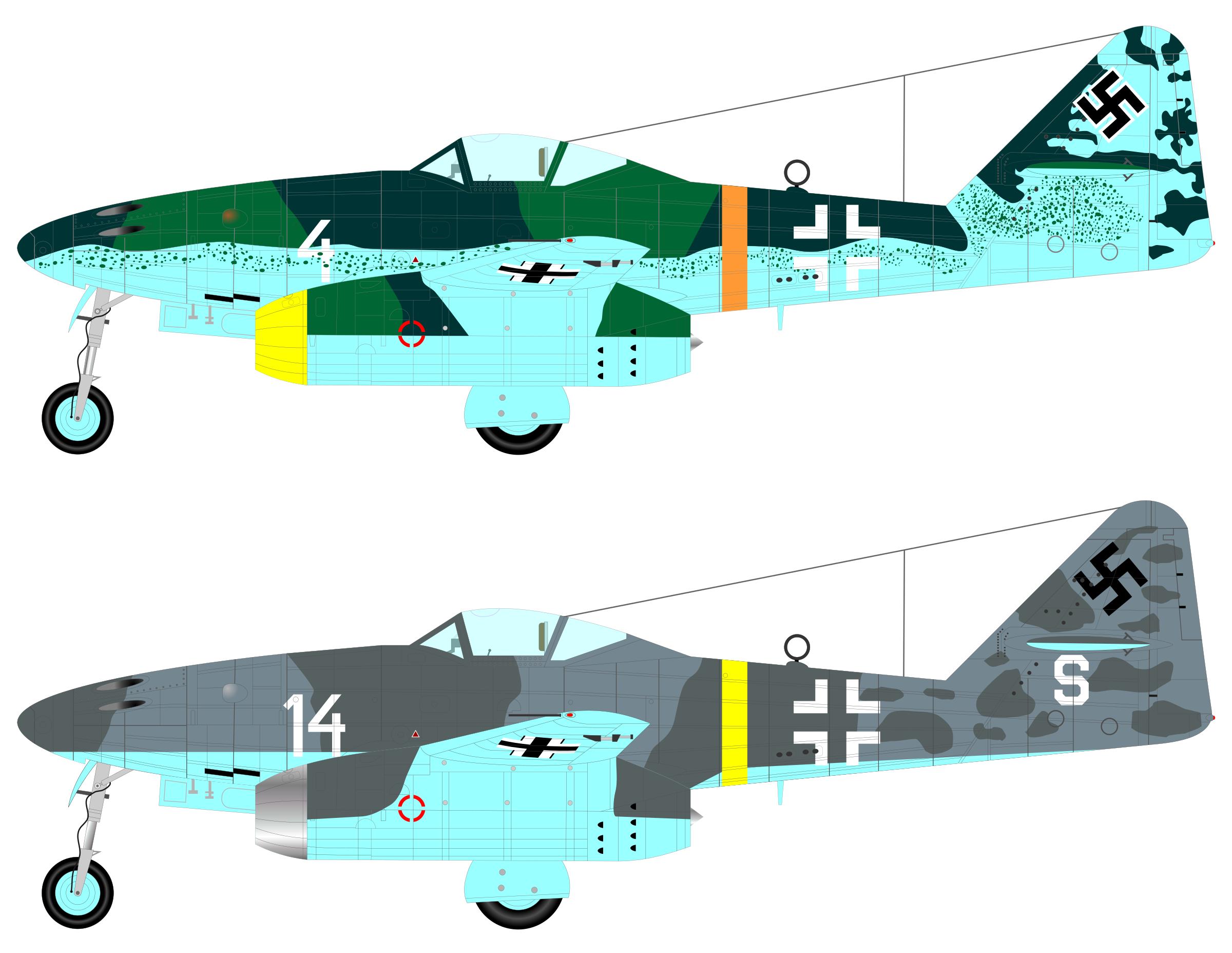 MESSERSCHMITT Me 262 icons