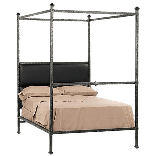 Metal Frame Canopy Bed png