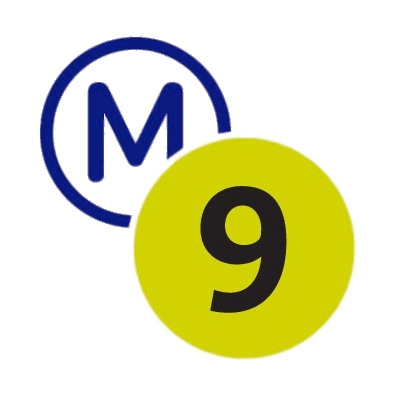 Metro Line 9 Paris png icons