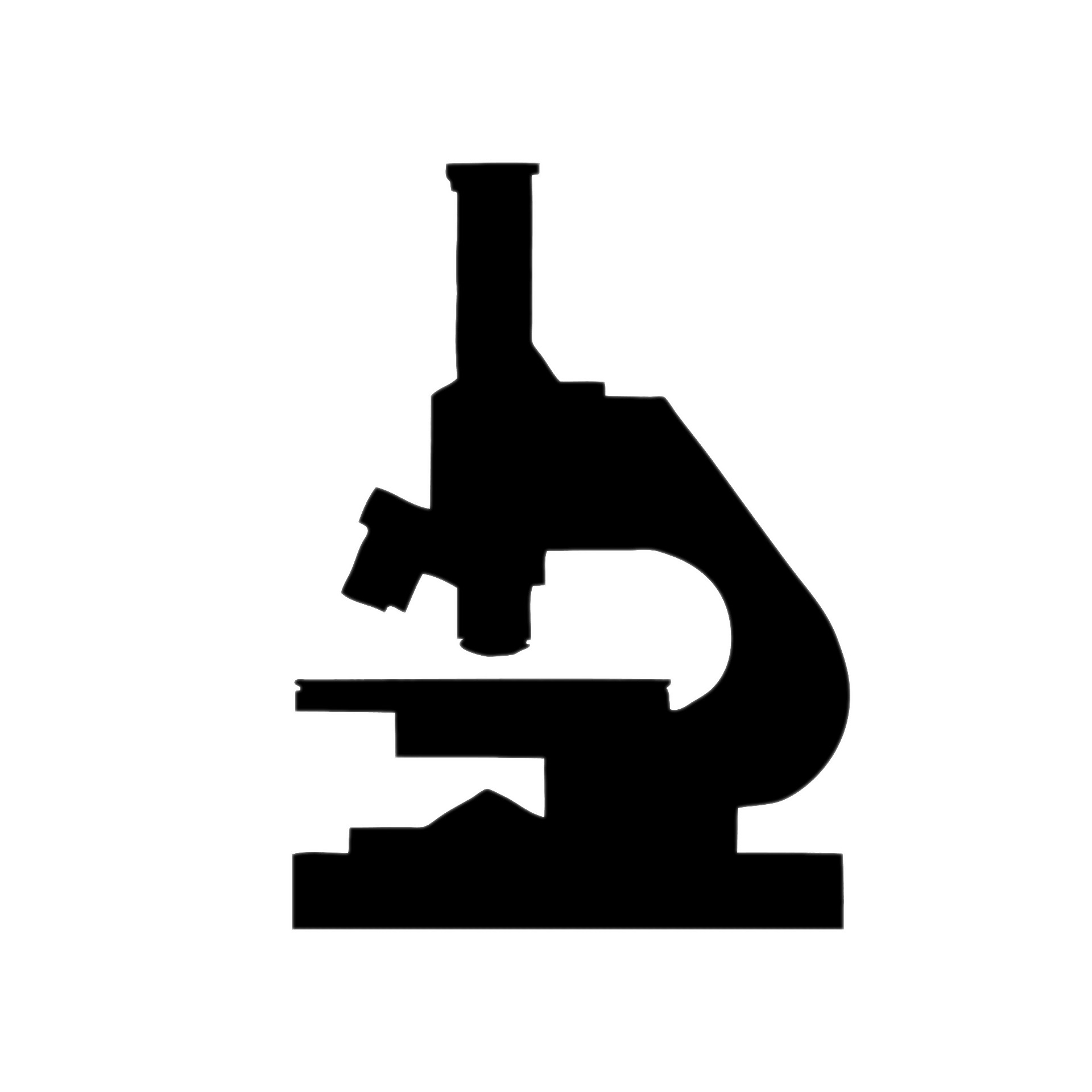Microscope Silhouette Clipart icons