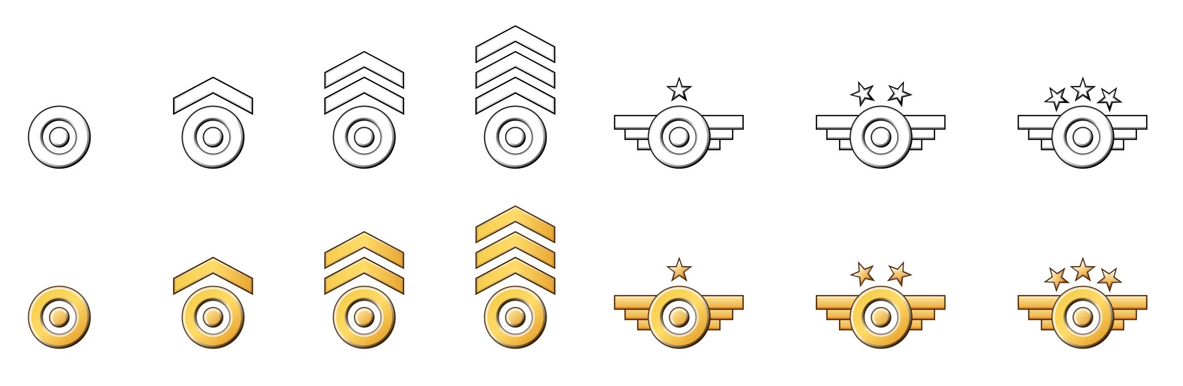 Military Badges PNG icons