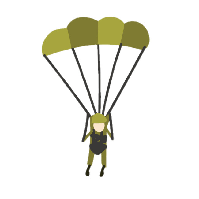 Military Parachute Clipart png icons