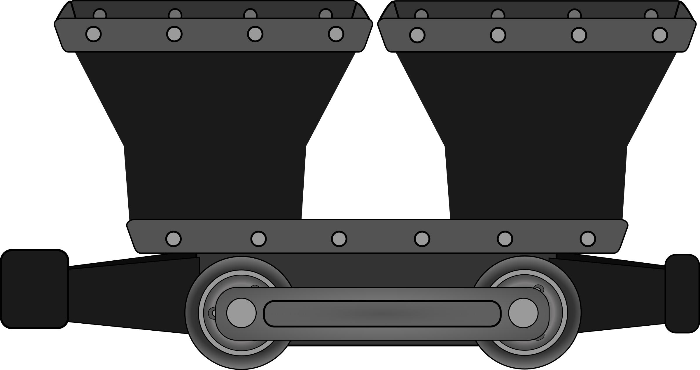 mine mining car double png
