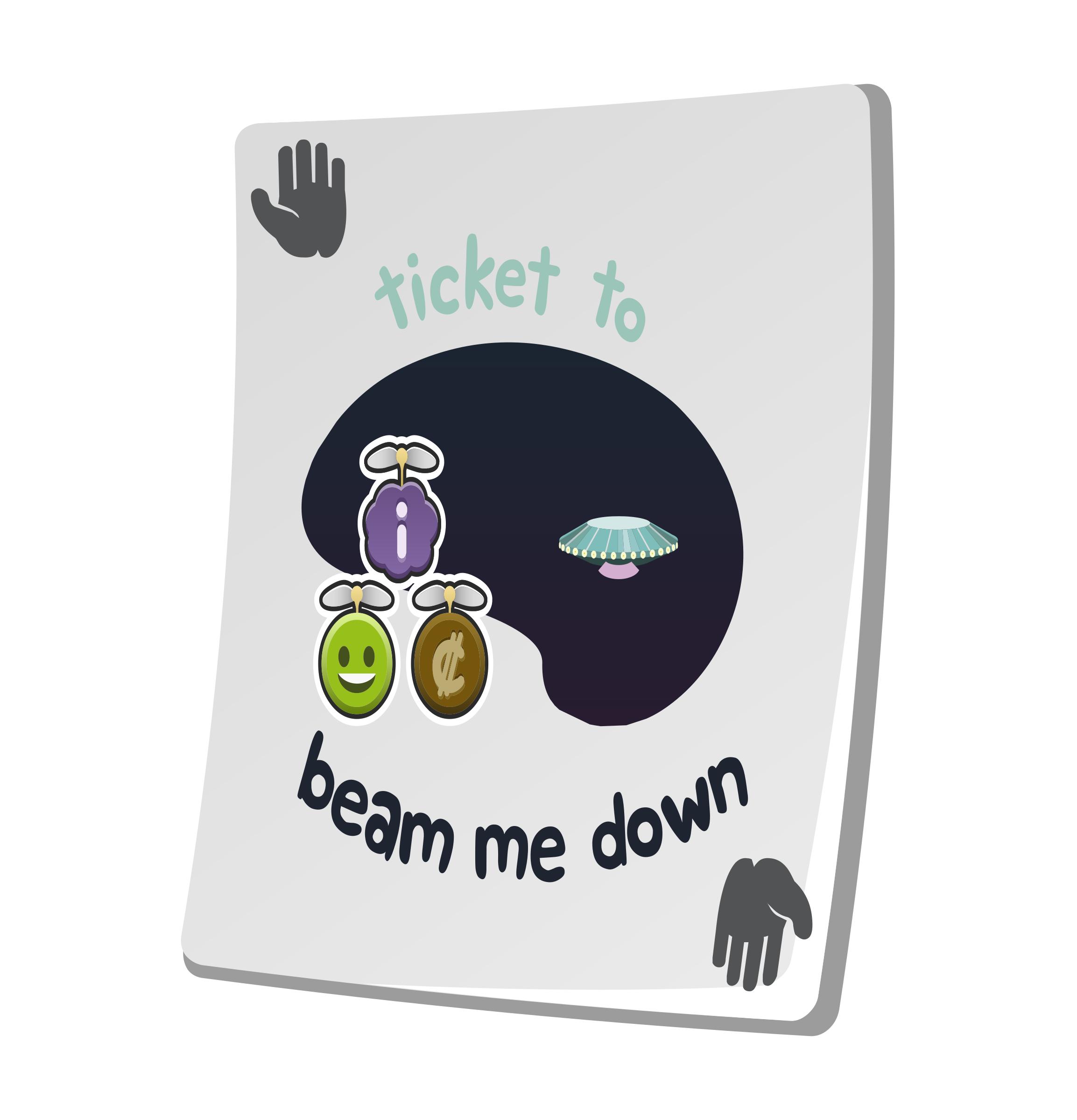 Misc Paradise Ticket Beam Me Down png