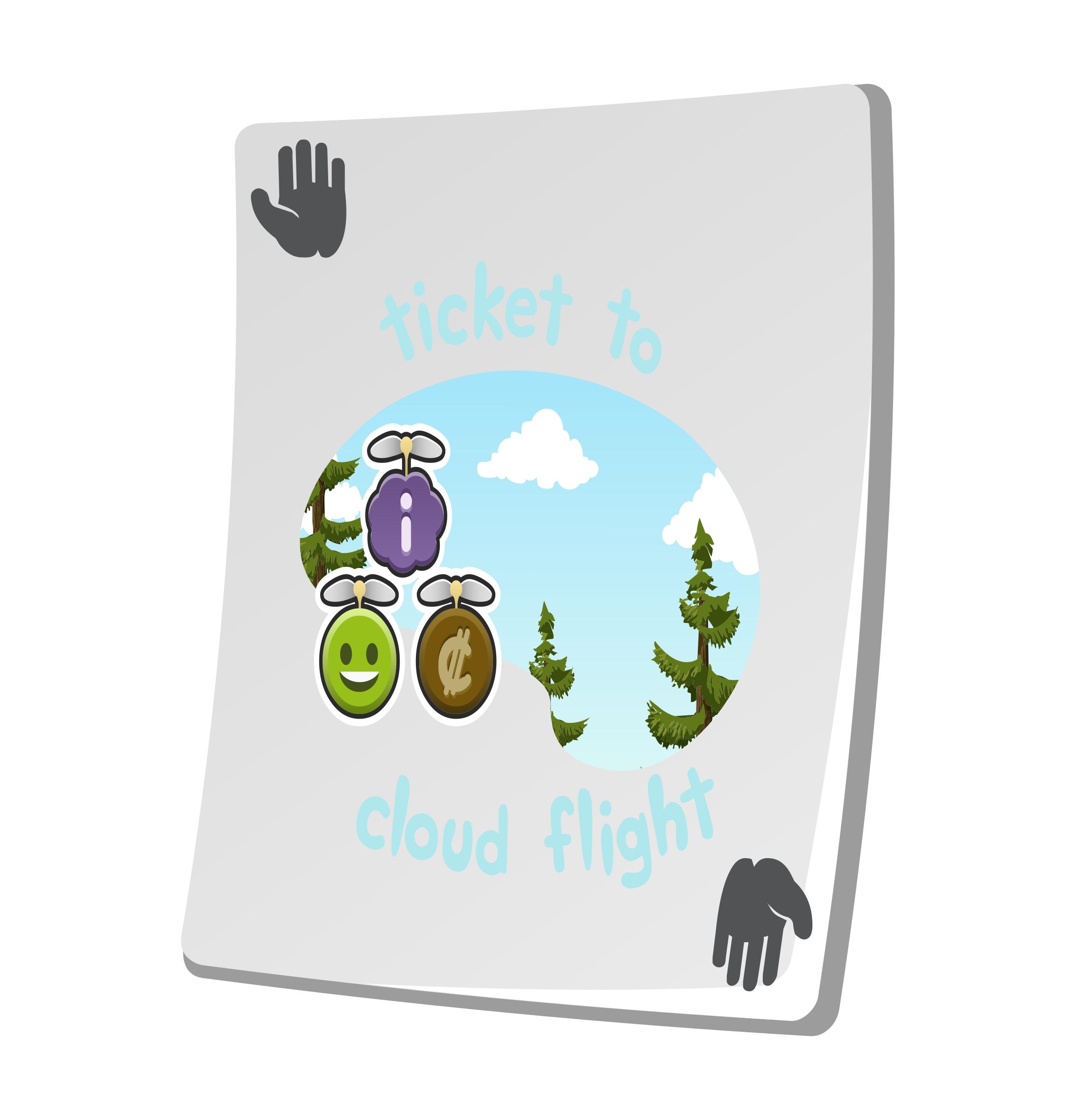 Misc Paradise Ticket Cloud Flight png