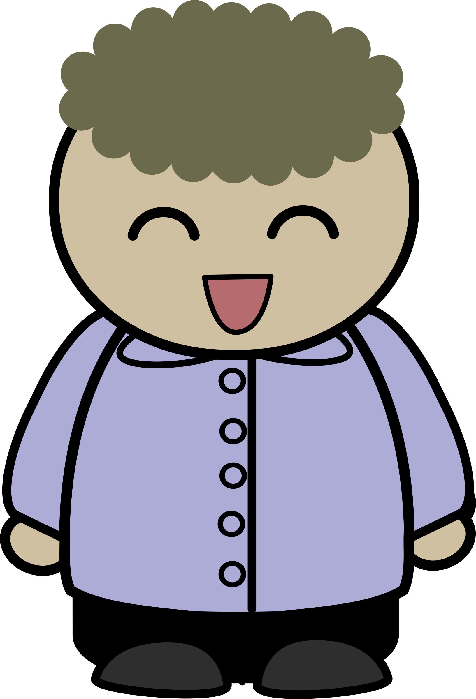 mix and match character brad laughing front png
