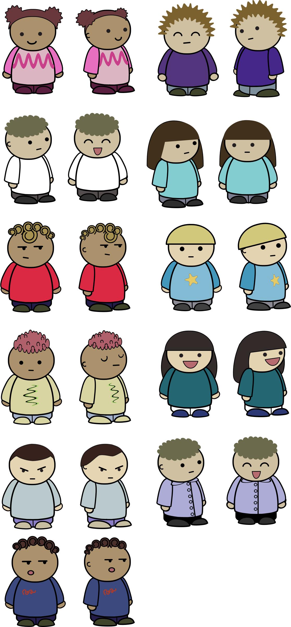 Mix and match comic characters png