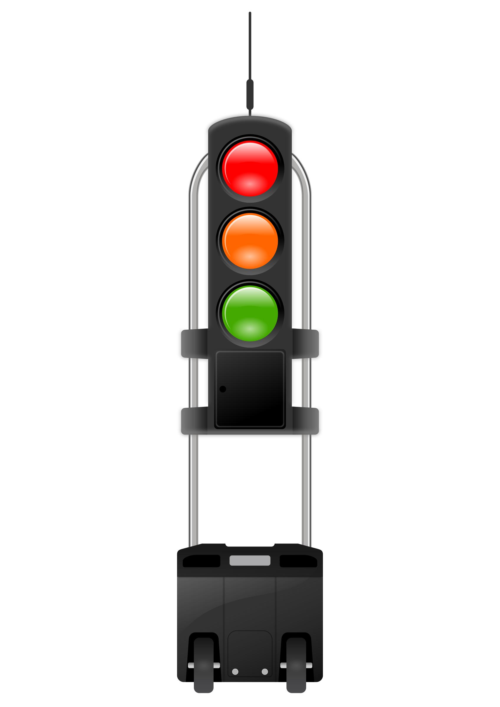 mobile roadwork traffic-light icons