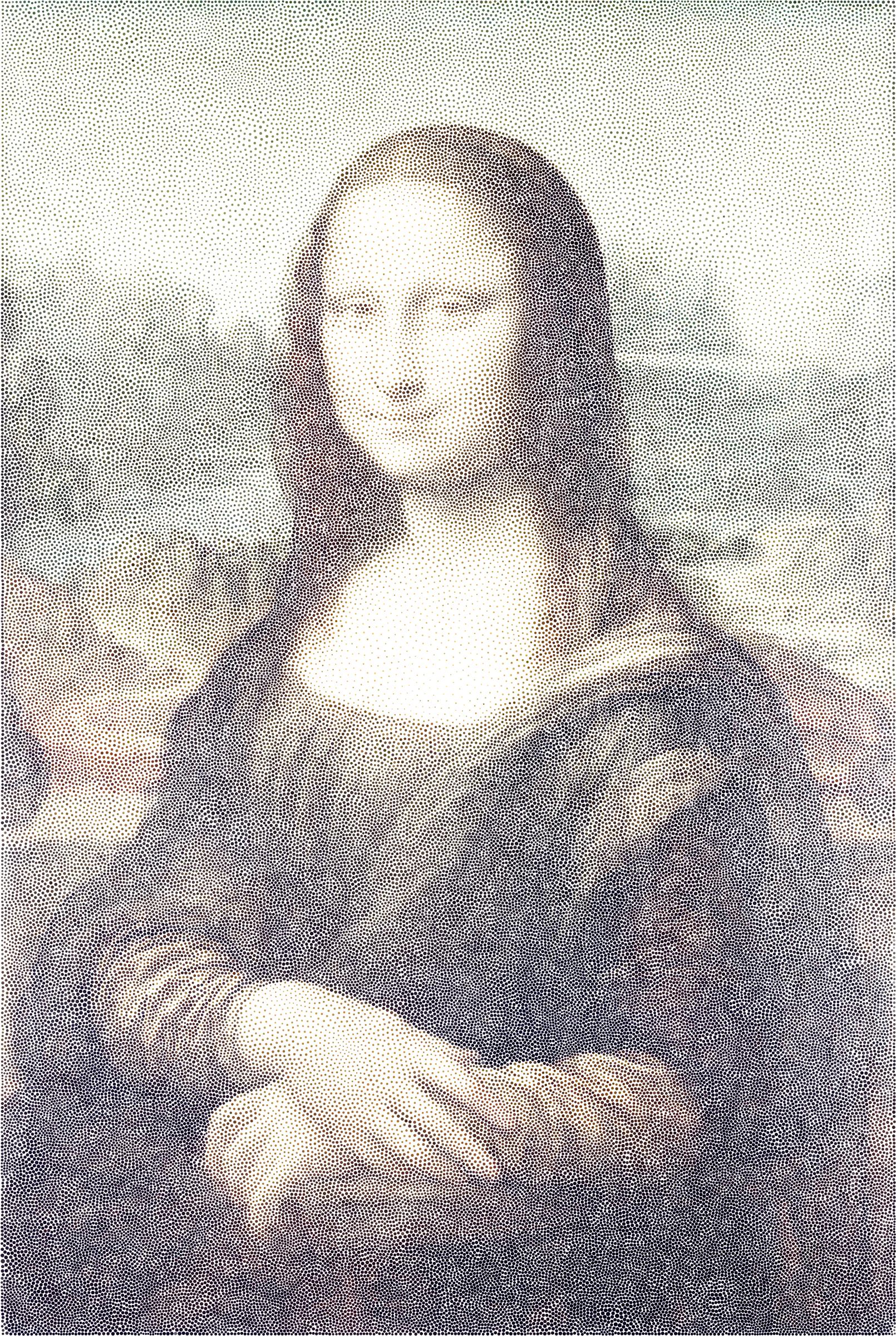 Mona Lisa Stippled png