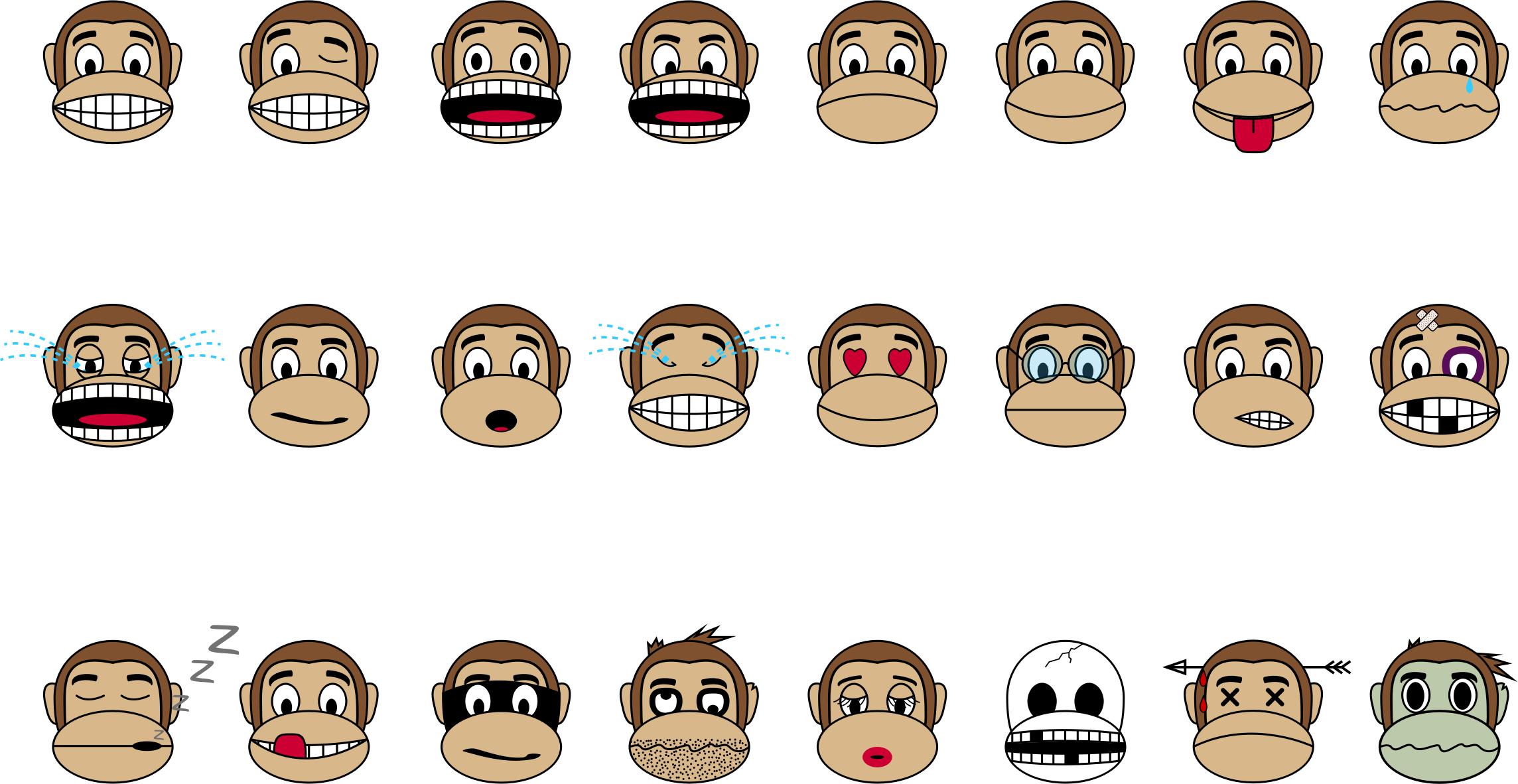 Monkey Emoji - Collection png