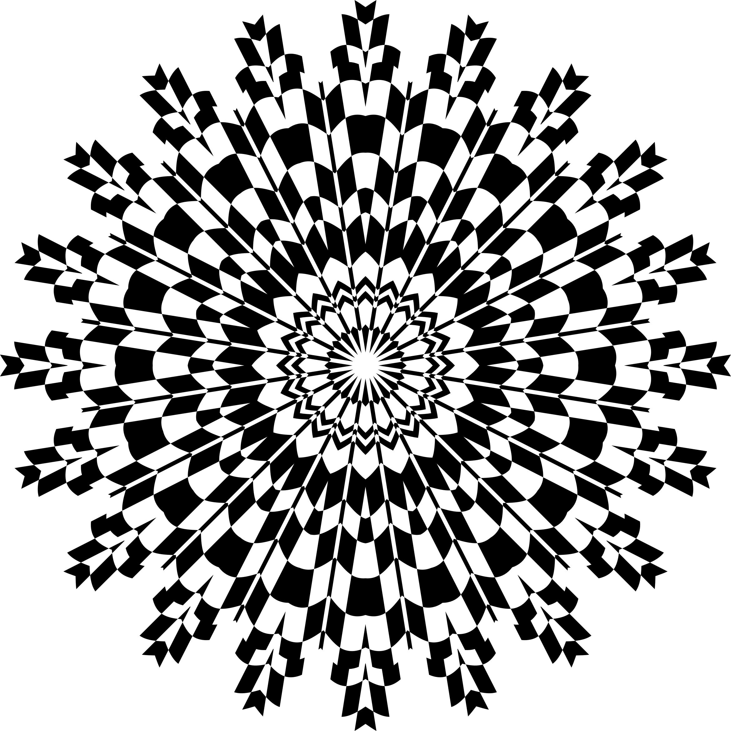 Monochromatic Abstract Flower png