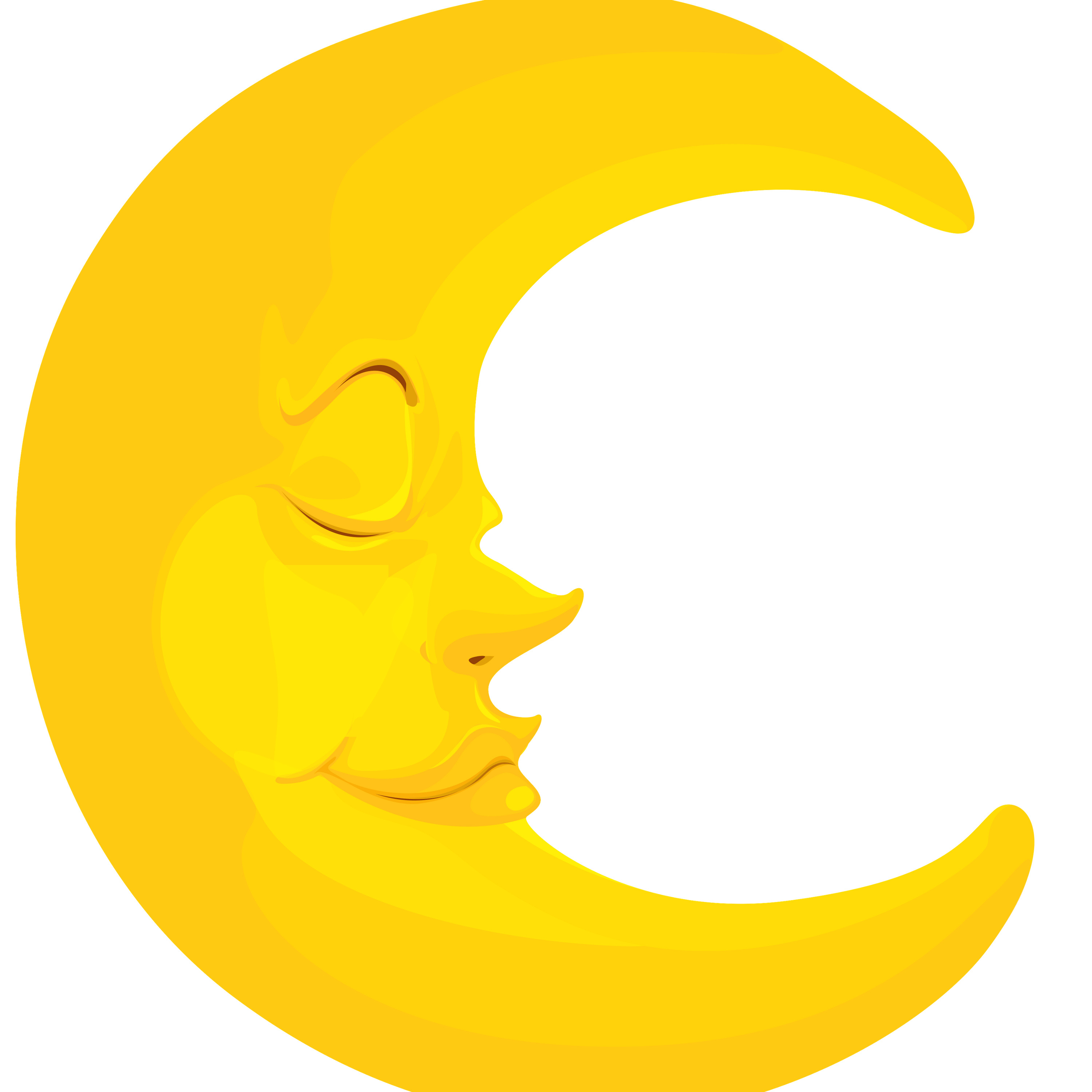 Moon Crescent Clipart icons