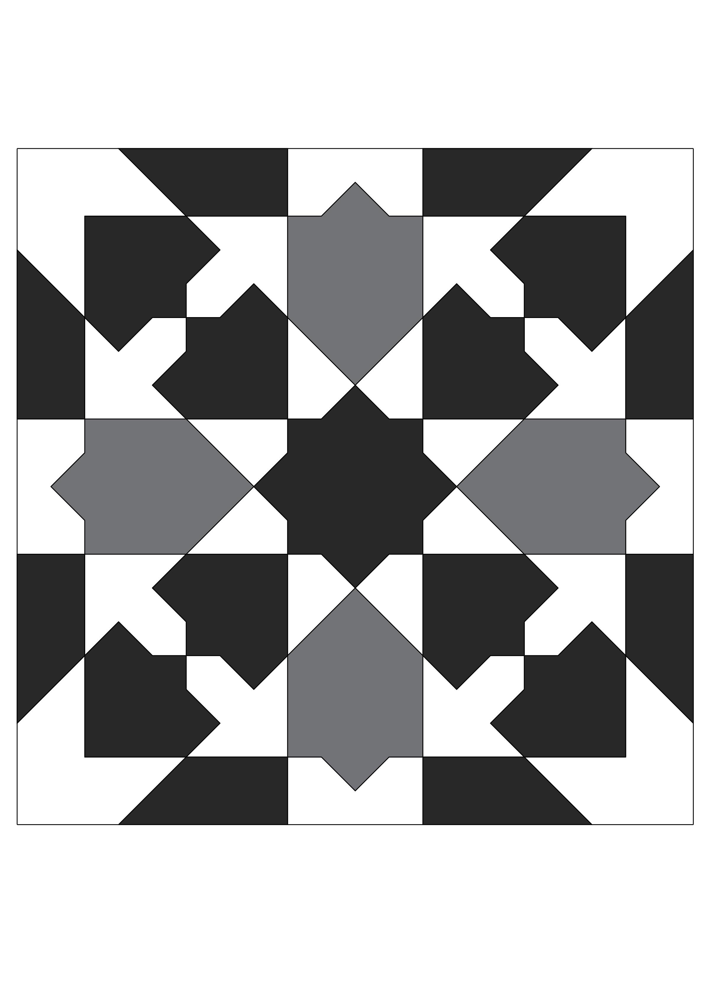 Moorish glazed earthenware tile pattern 2 png