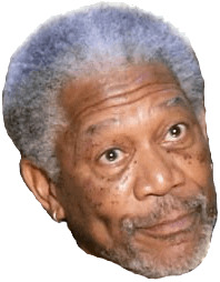 Morgan Freeman Surprised png