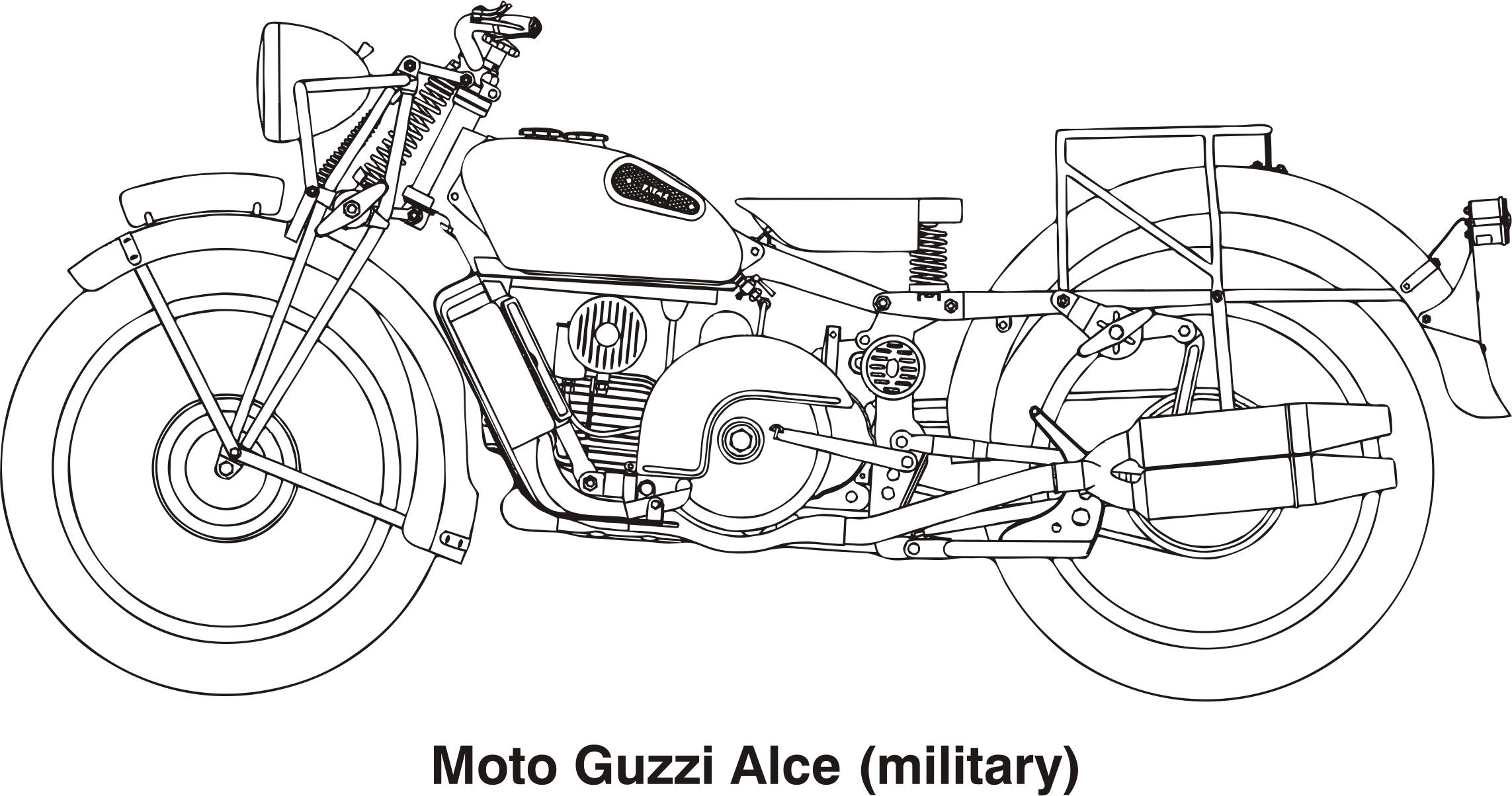 Moto Guzzi Alce (military), year 1939 png