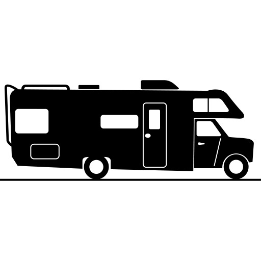 Motorhome Silhouette Clipart png icons