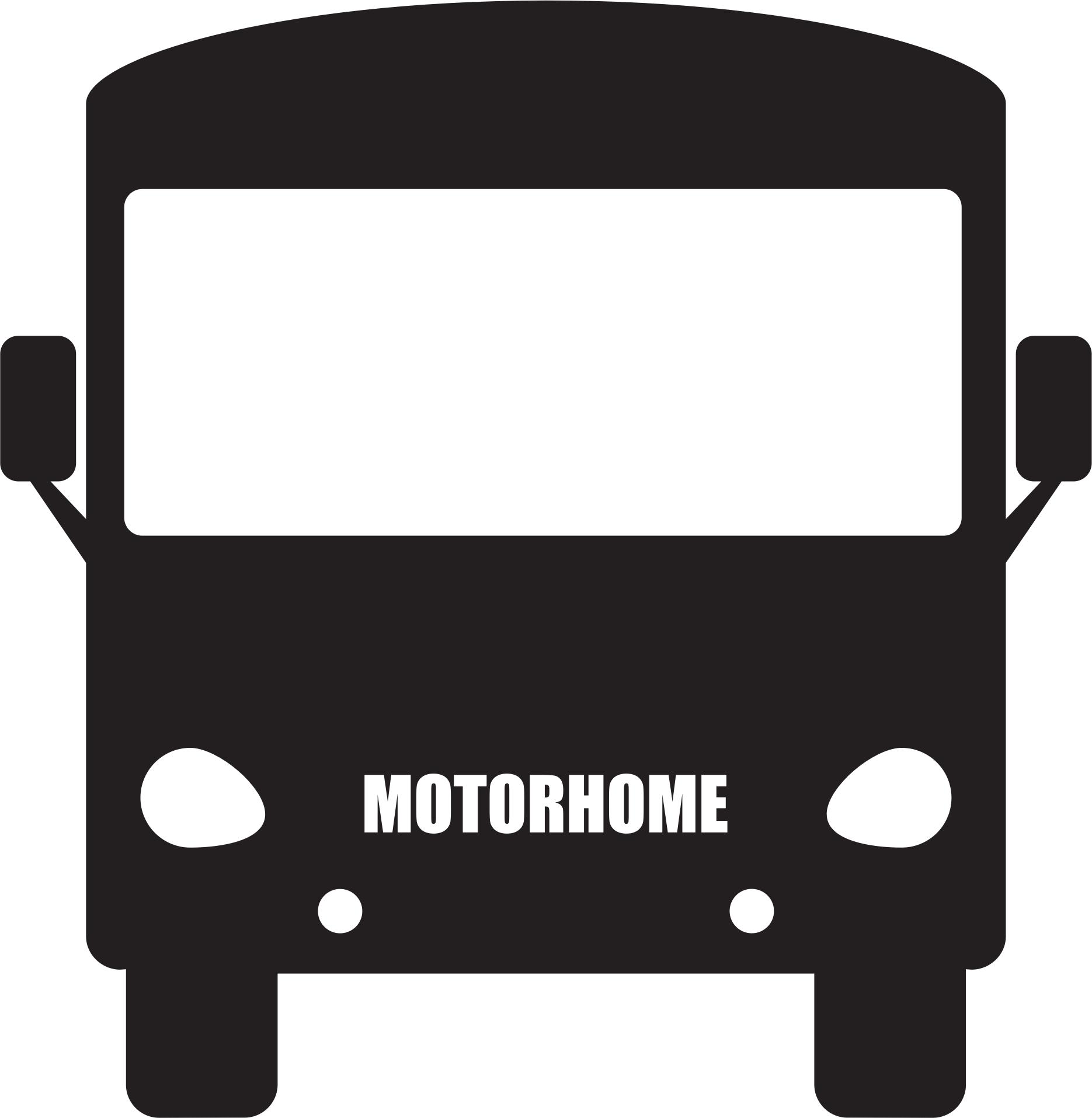 Motorhome Silhouette PNG icons