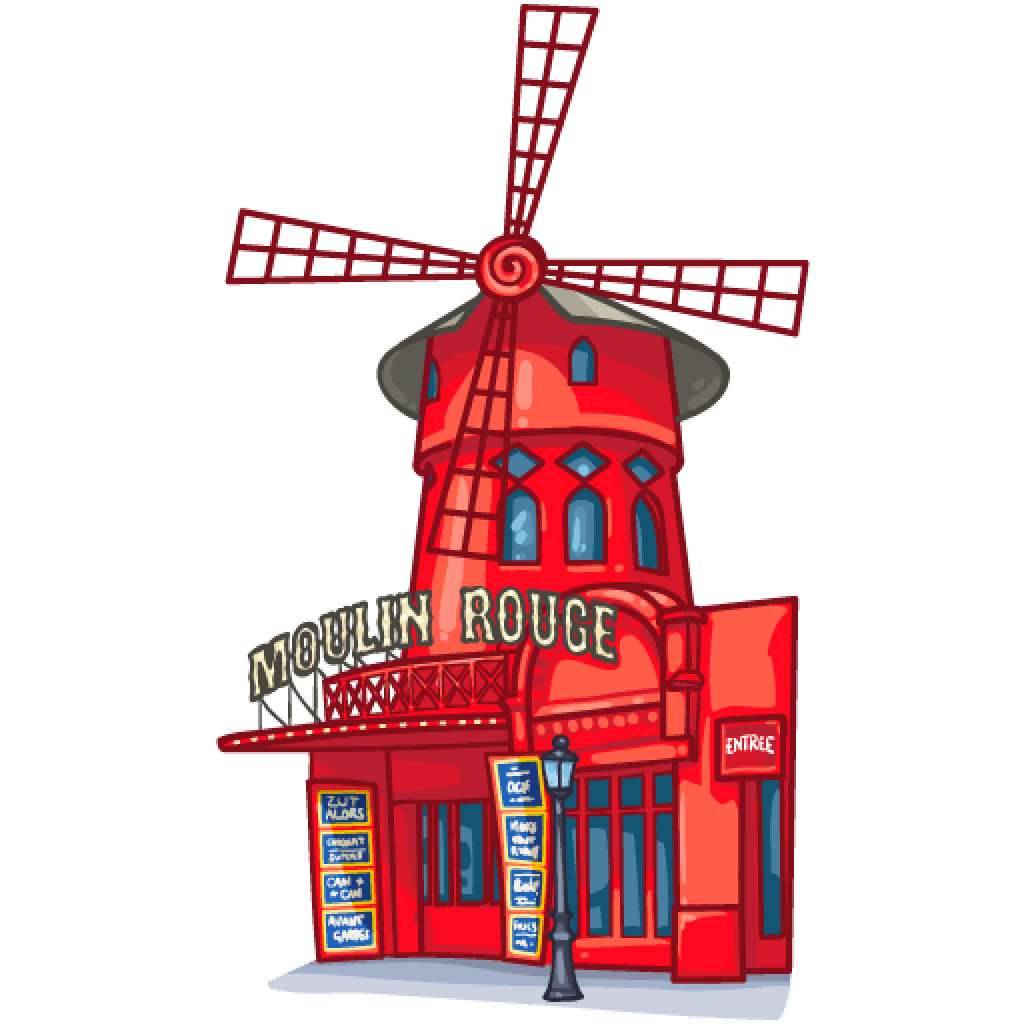 Moulin Rouge Paris icons