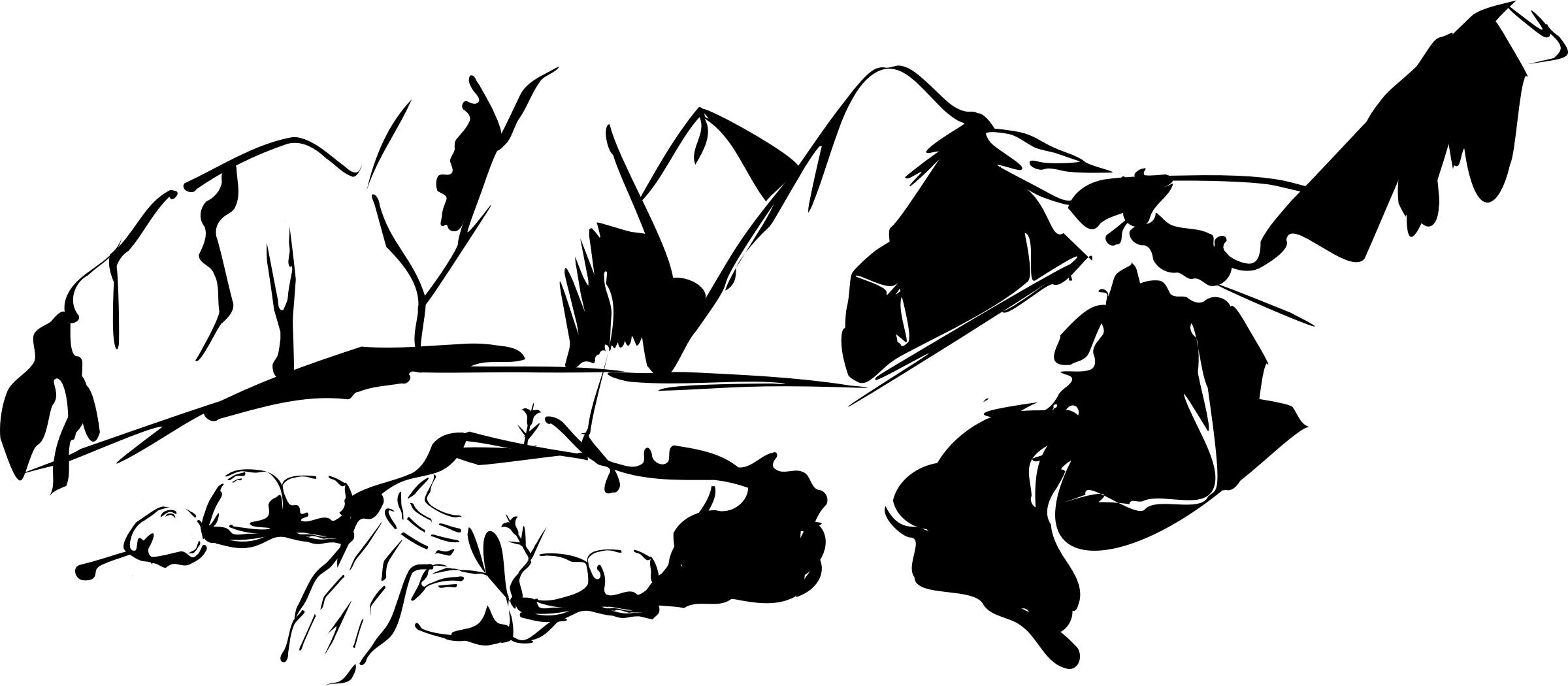 Mountains with road PNG icons