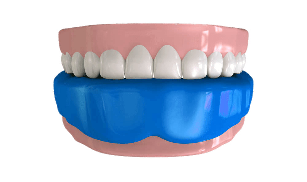Mouthguard on Lower Teeth Illustration icons