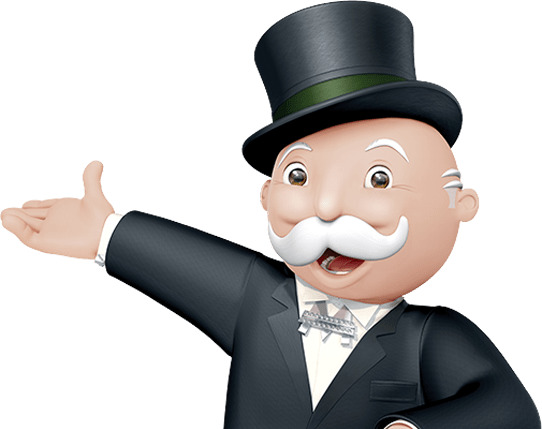 Mr Monopoly Banker Close Up icons