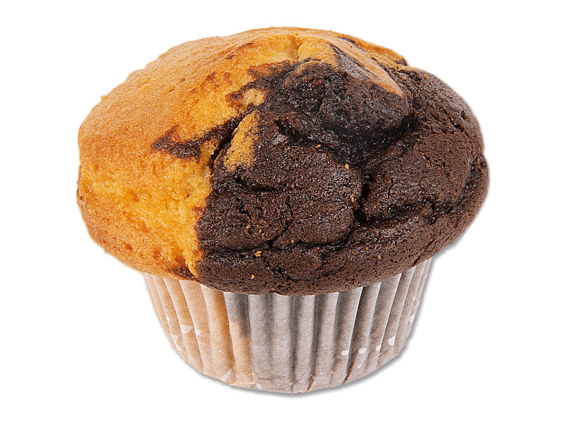 Muffin Vanilla and Chocolate PNG icons