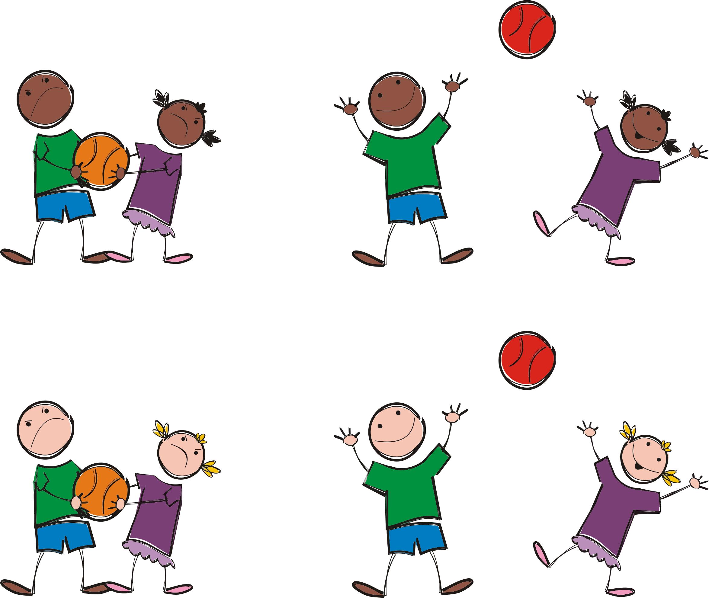 Multicultural Kids Playing Sports png icons