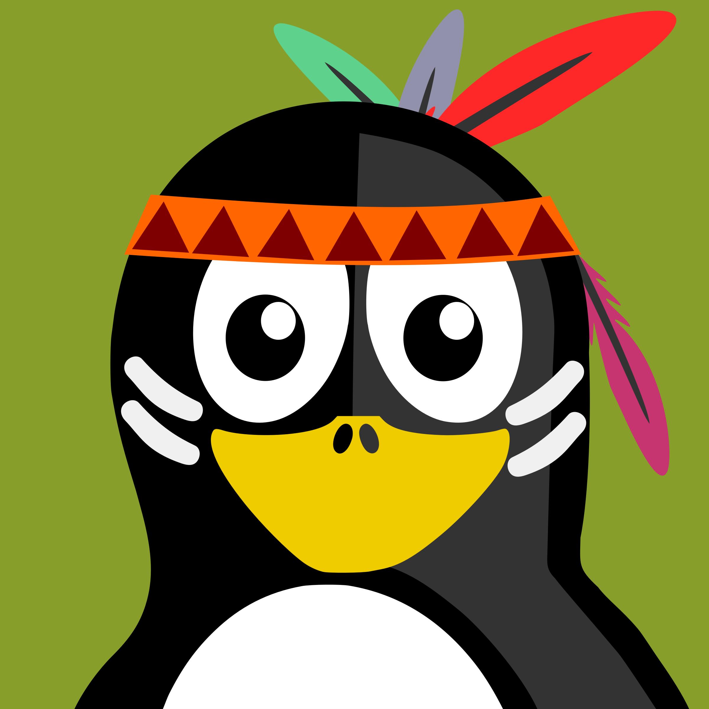 native american penguin png