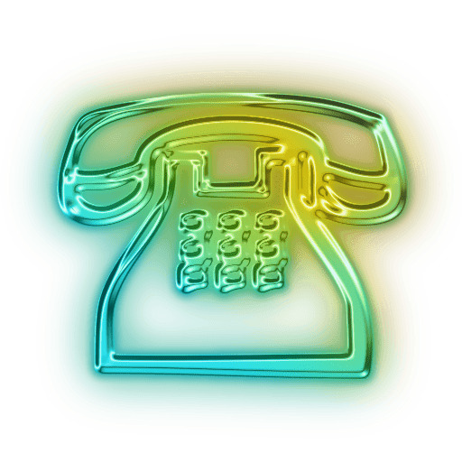 Neon Phone Sign png icons