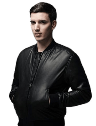 Netsky Black Leather Jacket icons