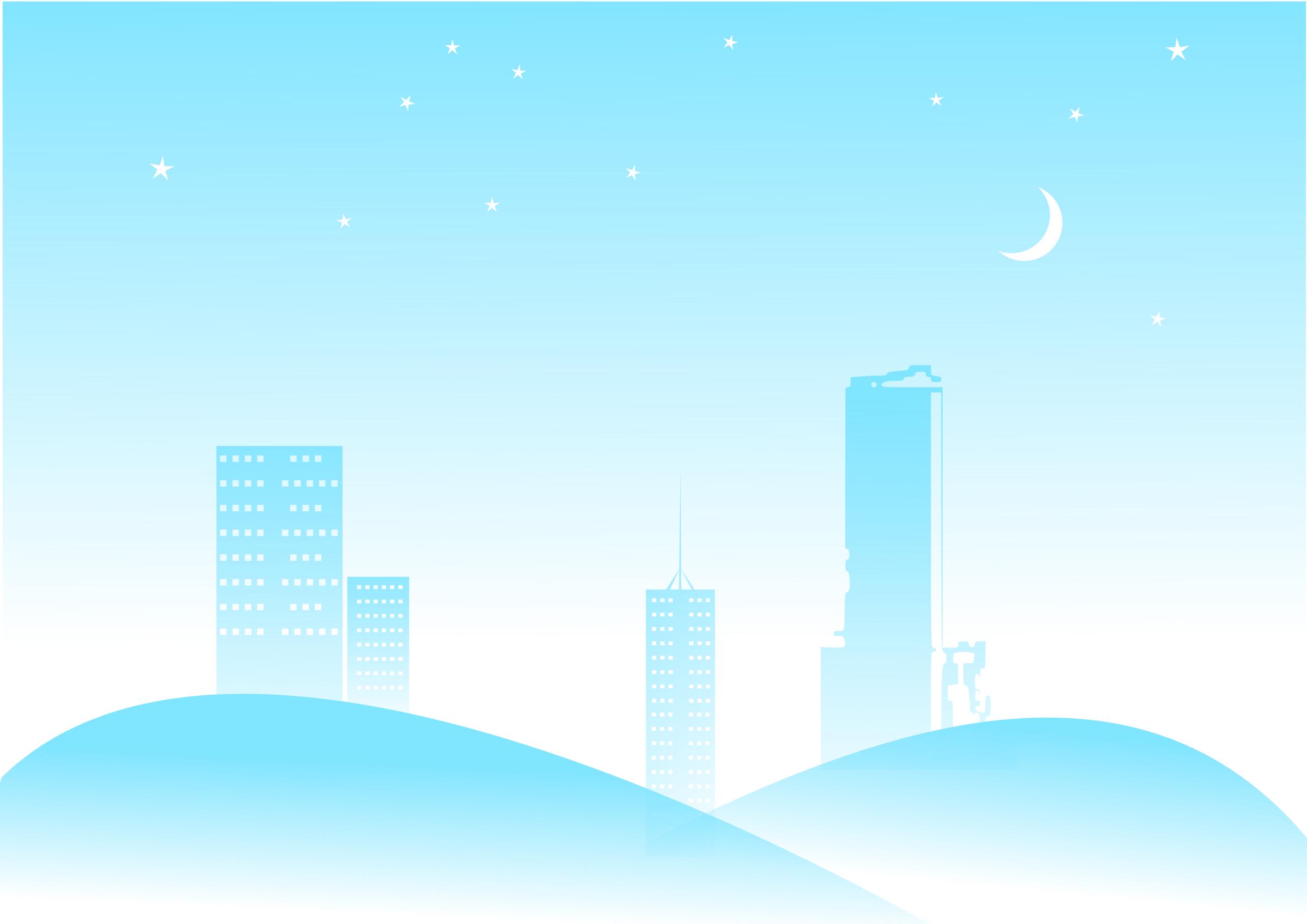 Night Cityscape Blue png