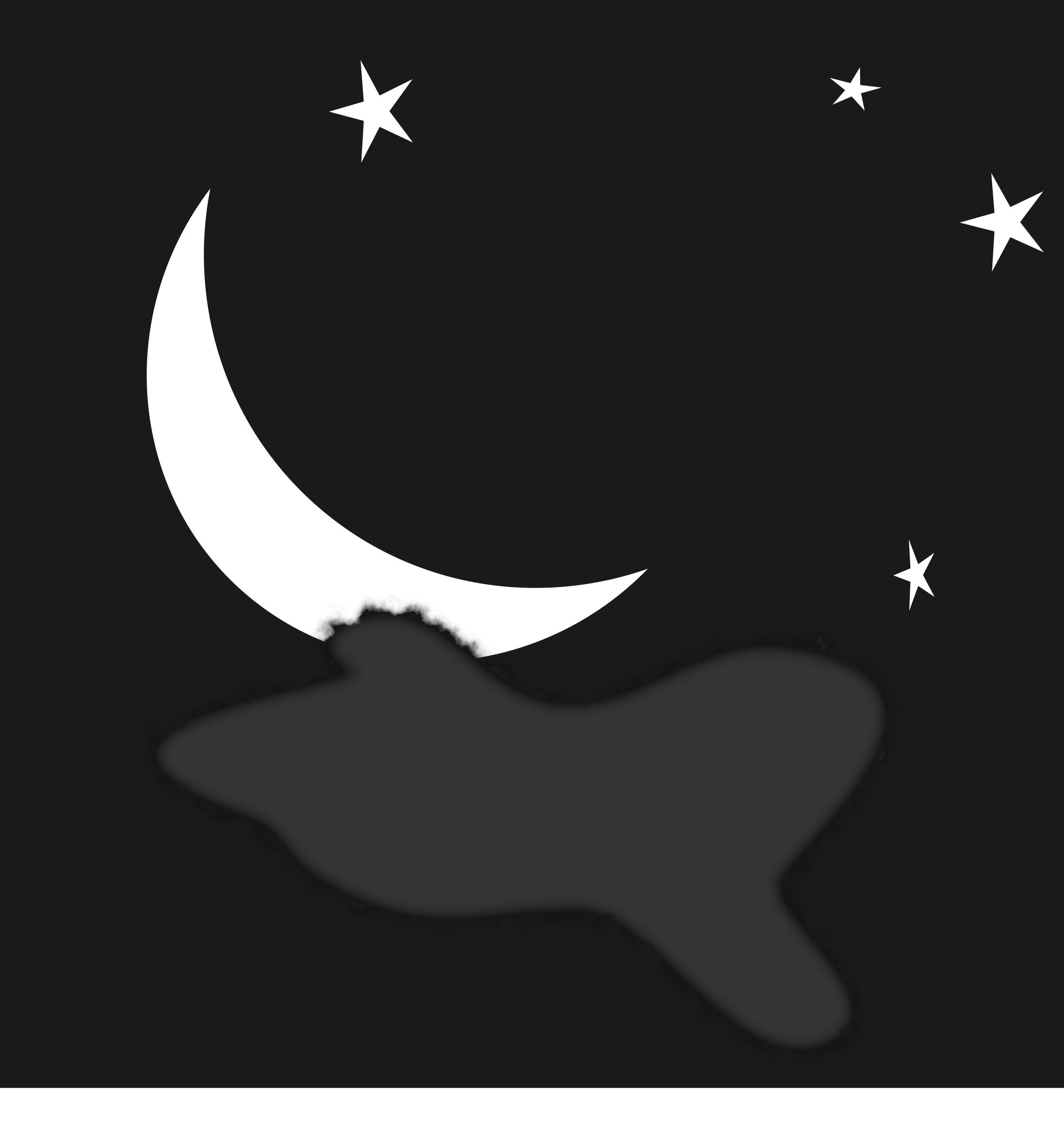 Night Sky with Moon and Stars PNG icons