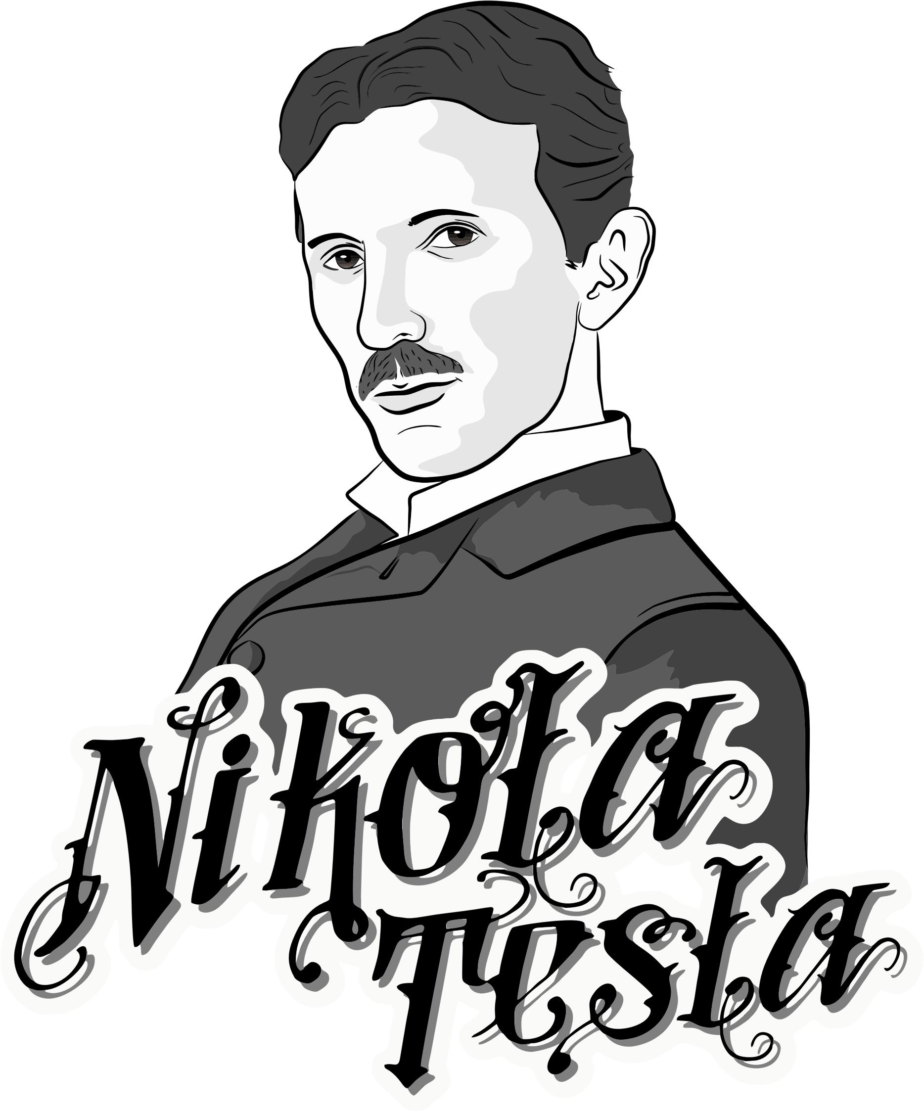 Nikola Tesla Portrait PNG icons
