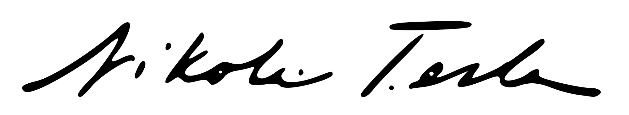 Nikola Tesla Signature icons