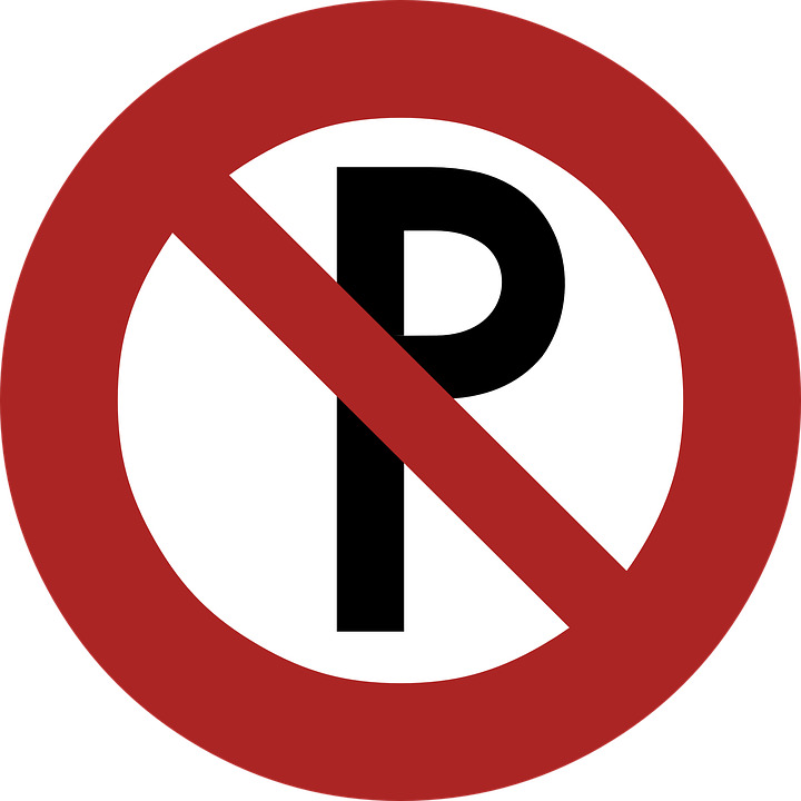 No Parking Road Sign icons