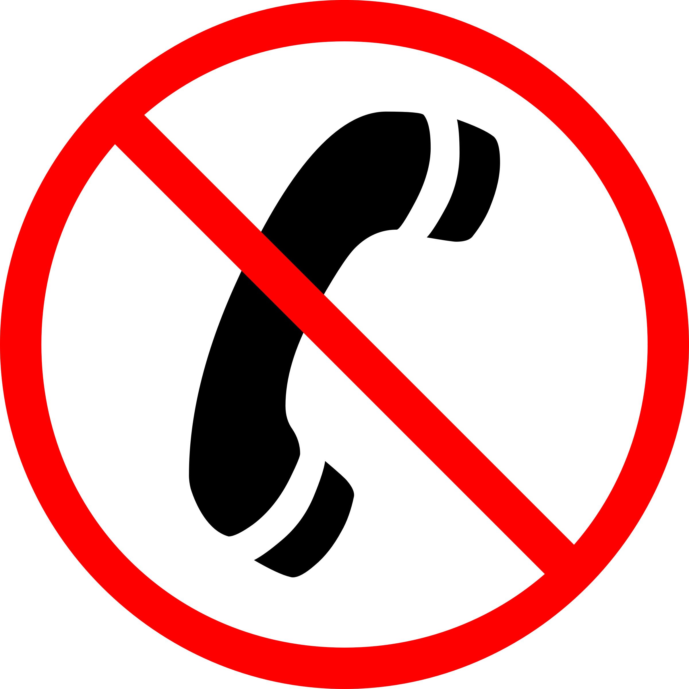 No phone call icons