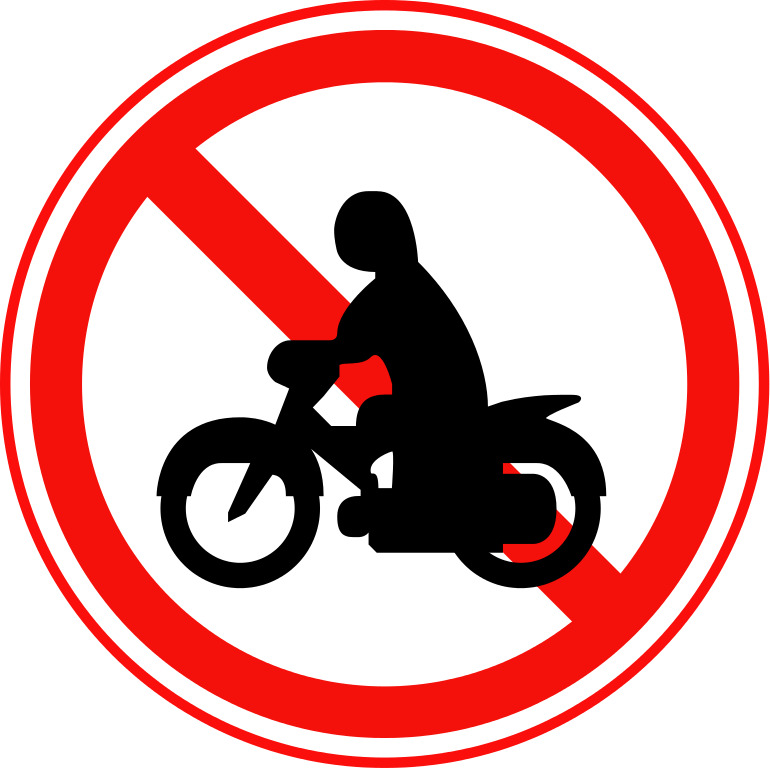 No Thoroughfare For Motorcycles Korea icons
