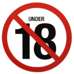 No Under 18's Age Restriction png