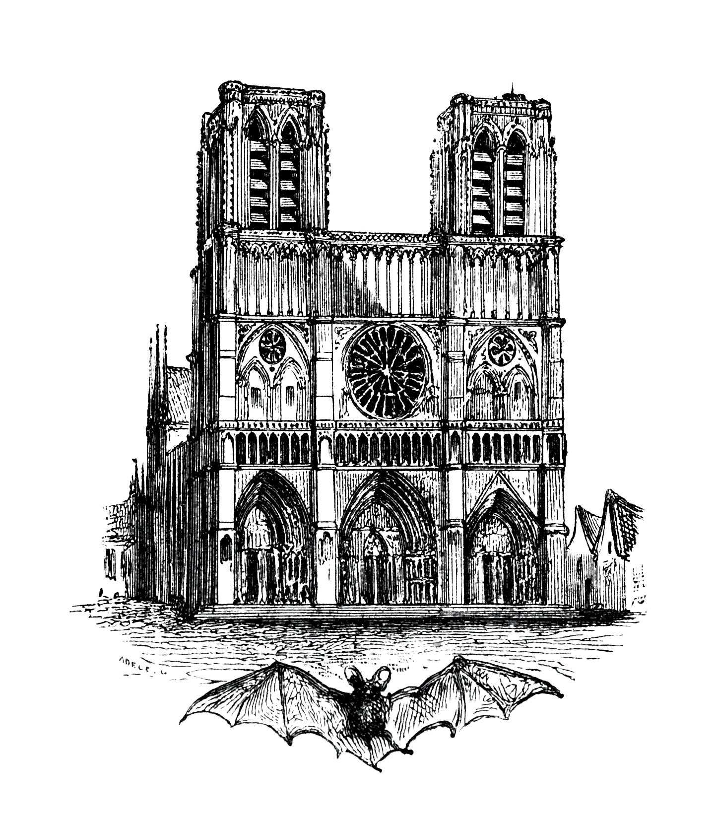 Notre Dame De Paris Sketch icons