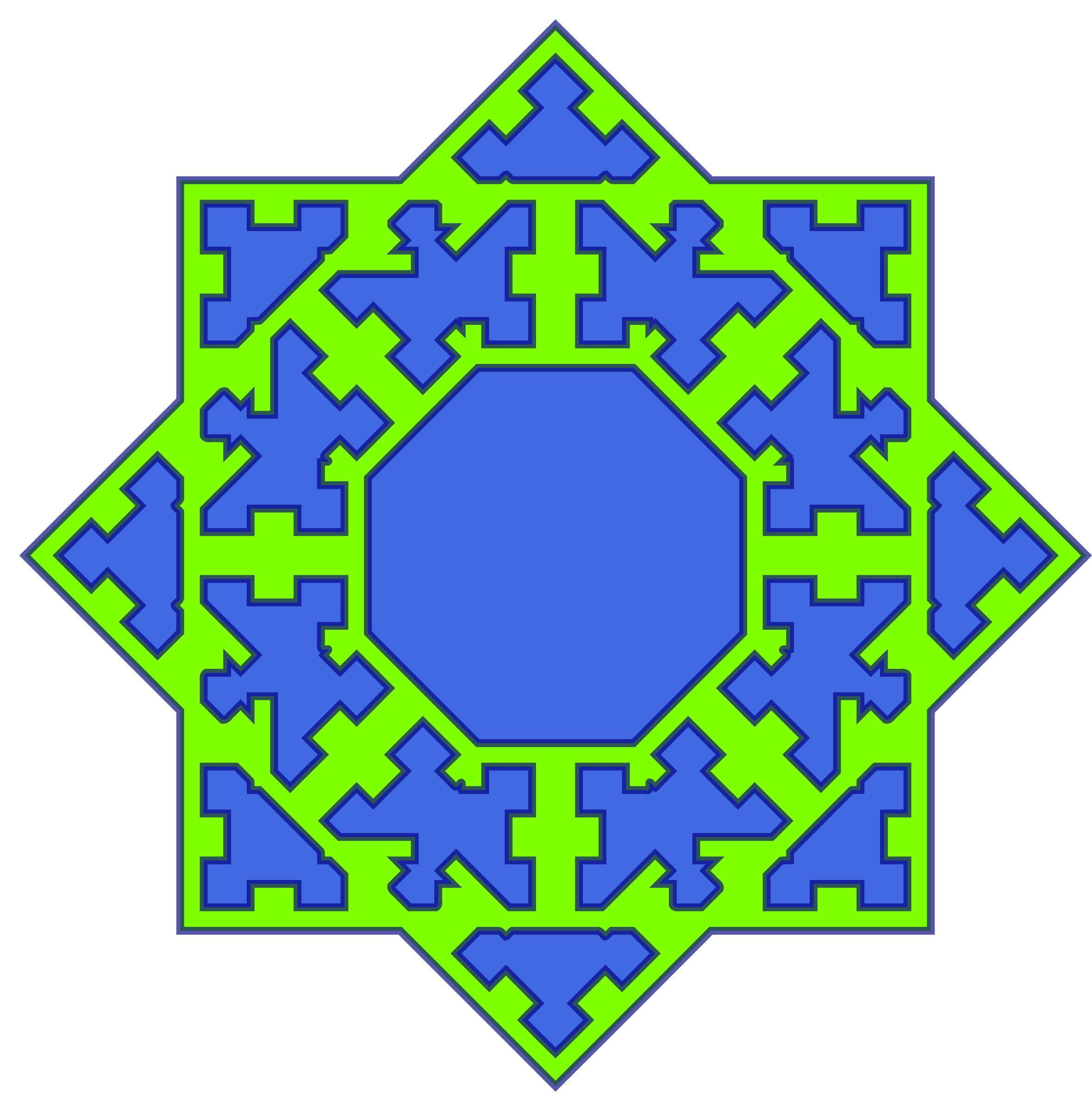 Octagon derived pattern png