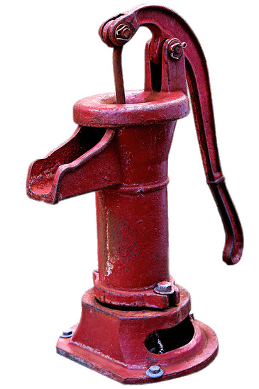 Old Fashioned Red Water Pump icons